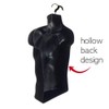 Upper Male Torso Form, Black - Pack of 3