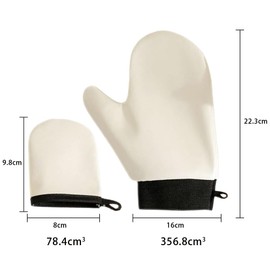 Self Tanning Gloves, Specialized Gloves, Leather Elastic Wrist, Water Resistant, Oil Resistant, Suntan Lotion, Oil, Beach, Rapid Application, 2 Pack