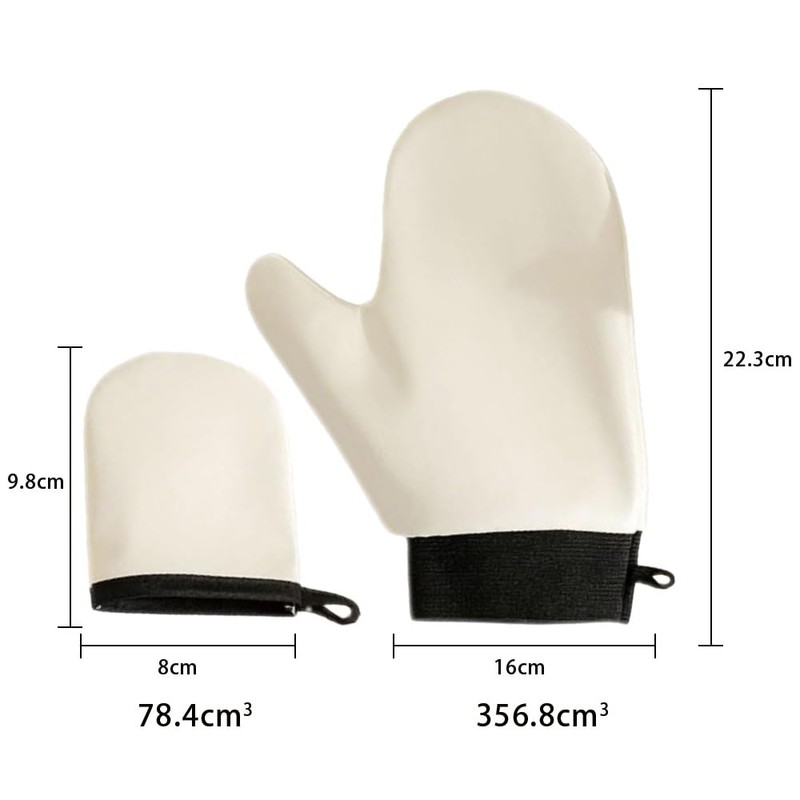Self Tanning Gloves, Specialized Gloves, Leather Elastic Wrist, Water Resistant,