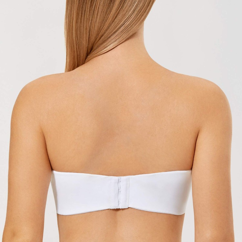 DELIMIRA Women's Strapless Bras Underwire Support Non Padded Plus Size