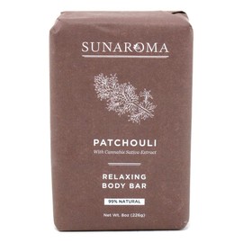 Sunaroma Soap Bar Patchouli 8 Ounce (236ml) (2 Pack)