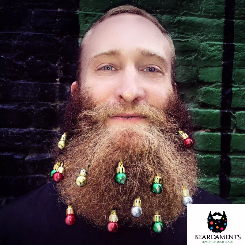 Beardaments - Beard Ornaments - Beard Baubles - (Pack of