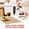 Homexup Handheld Milk Frother 14,000 RPM Drink Mixer Wand with