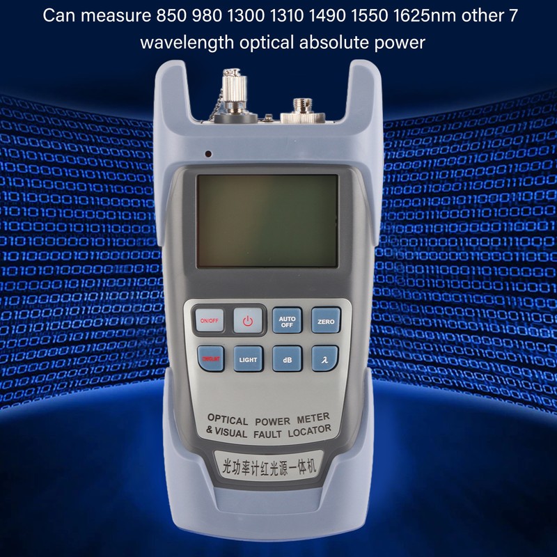 Optical Power Meter 650nm 7 Wavelength High Accuracy Fiber Optic