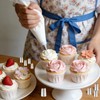 LLMSIX 113Pcs Rose Piping Tips with Pastry Bags & Icing