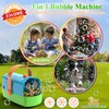 Bubble Machine, 3 in 1 Bubble Maker, Bubble Blower with