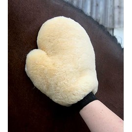 WALDHAUSEN Lammfell Pflegehandschuh, beige