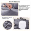 AUCOOMA Couch Cushion Cover Separate Armrest Cover, Separate Stretch Backrest