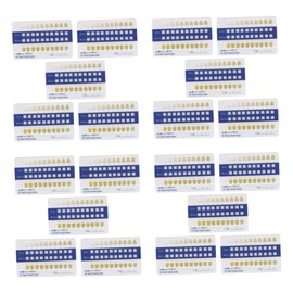 Beavorty 4 Sets 20pcs Tooth Color Chart Teeth Kit Toothpaste Plaque for Teeth Tooth Color Shade Teeth Shade Guide Tooth Shades Tooth Color Contrast Cards Teeth Color Shades Pvc Blue