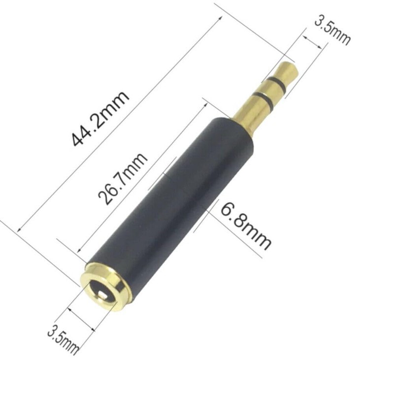 London Express 3.5mm TRRS Female to TRS Male Microphone Adapter