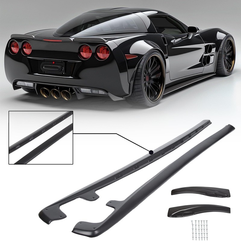 KUAFU Replacement Rocker Panels Guard Side Skirts Extension Compatible with