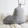 WERDIM Reading Pillow for Sitting in Bed, Faux Fur Back