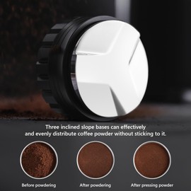 Bincoo 58mm Adjustable Coffee Distributor,Coffee Leveler Compatible with Breville 58mm Portafilter,Professional Espresso Distributor with Anti-Slip Design,Perfect for Espresso Machines(Black)