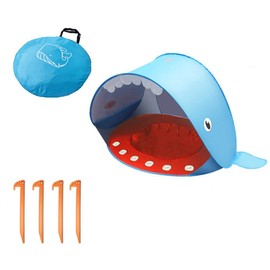 Baby Beach Tent Up Tent Portable Tent with Mini Pool UV Protection Foldable Sun Shelter for Infant and Kids Shade Tent with Storage Bag