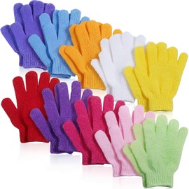 Guantes Exfoliantes para Baño Triko - Set de 10 Pares en Nylon Reutilizables