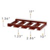 Rustic State Eze 4 Sectional Under Cabinet Mount Wood Stemware