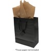 Novel Box® Black Matte Laminated Euro Tote Paper Gift Bag