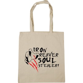 Hippowarehouse Iron Reaver Soul Stealer Tote Shopping Gym Beach Bag 42cm x38cm, 10 litres