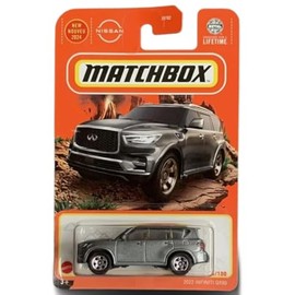 Matchbox 2022 Infiniti QX80 Diecast Car Model, 1:64 Scale, Gray