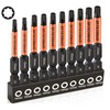 Professional 10-Pack 8 Point Torx Star & Double Square Bit