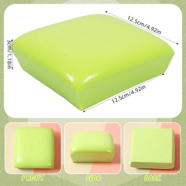 Squishy Squeeze Toy, Anti-Stress Toy, Stress Relief Squeeze Toy, Green Bread, Squishy Toy, Pinching Bread Simulation Toy, Slow Rising Gift for Children Adults