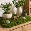 36ft Artificial Moss for DIY Crafts – Realistic Green Polyester