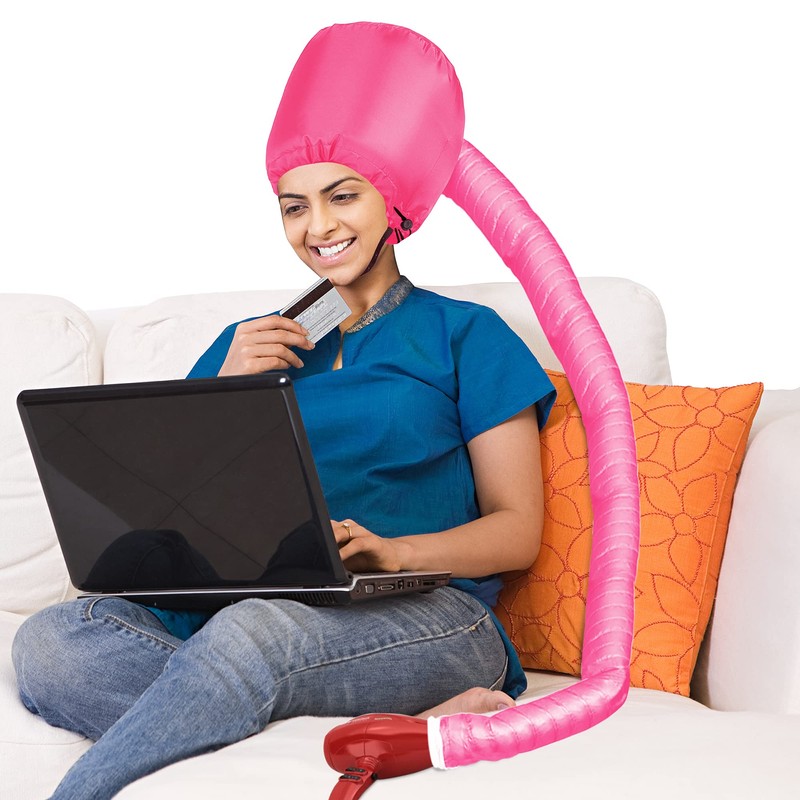 Safety Portable Hair Dryer Bonnet Attachment for Hair Styling -
