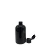 Natural Farms 4 oz Black Boston BPA FREE Bottles -