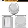 CNNELL 4Pcs Chrome Wheel Center Caps Fit 3 1/4", 3.25"
