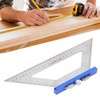 Woodworking Triangle Ruler Carpenter Square 140mm Dual Scale Measuring Scribing