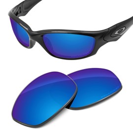 Tintart Performance Replacement Lenses Compatible with Oakley Straight Jacket 2007 Polycarbonate Polarized Etched-Sky Blue