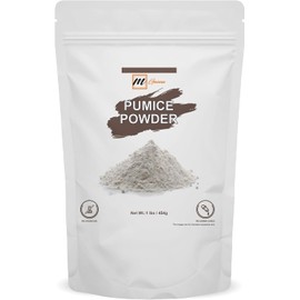Polvo de piedra pómez 100% natural para mascarillas faciales, exfoliación de la piel, elaboración de jabón y otras formulaciones cosméticas. 1 lb/454 g.