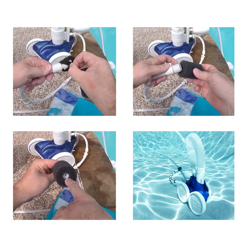Pool Hose Tail scrubbers,12 Pack Tail Sweeps Scrubber Replacement High