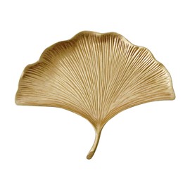 Pasiir Small Leaf Shaped Trinket Dish, Decorative Gold Jewelry Dish Tray, Ring Hodler Dish Jewelry Organizer