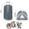DOUBLE 2 C Hair Brush, 4 Pack Cat Wall Corner