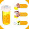 ElevateTech Empty Plastic Pill Bottles with Caps, Small Medicines Bottle