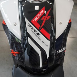 labelbike - 3D Tank Pad Sticker Decoration and Protection of Motorcycle Tank Compatible with Benelli TRK 702X 2023-2024