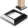 AJOVW 3 Pcs 6"x6" (Actually 5.5"x 5.5") Aluminium Post Base
