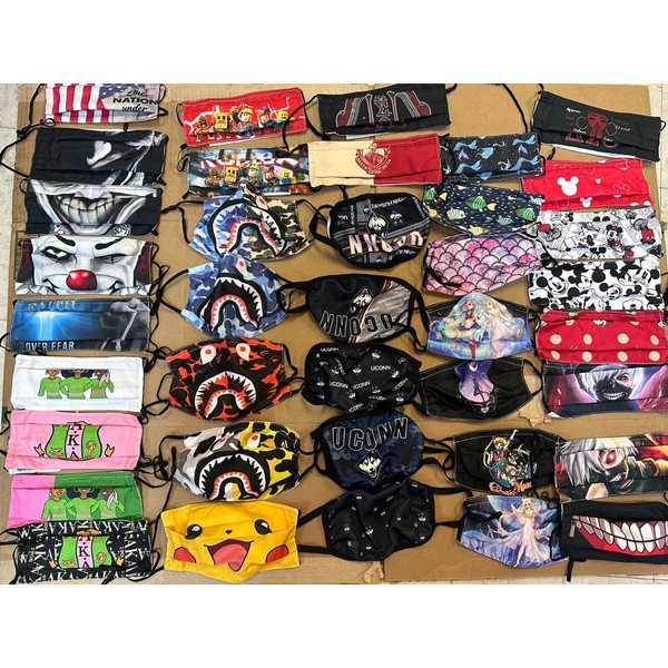 Unbranded 10 pack Cloth Face Mask Cover $5 Unisex Reuseable