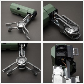 ONLYFIRE Foldable Camping Butane Stove, Portable Camping Stove Outdoor Gas Stove with Storage Bag suitable for Picnic, Backpacking Hiking, Adventure, Home Travel, Outdoor Patio, RV Trip