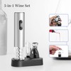 ELMWAY Battery Operated Wine Opener Set by ELMWAY, Stainless Steel