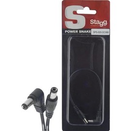 Stagg 20808 20 cm A Male to Male Guitar DC Power Cable - Black