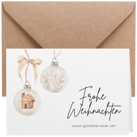 ZETTMANN® Premium Christmas Cards with Envelope Set of 20 - 10 Christmas Cards Set Including 10 Envelopes - Modern A6 Folding Cards - Ideal as Christmas Postcards #12