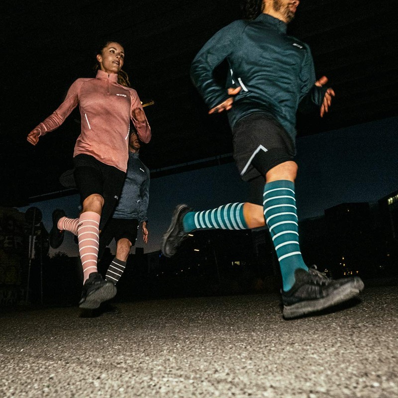 CEP Reflective Compression Socks for Women, Reflective Running Socks in