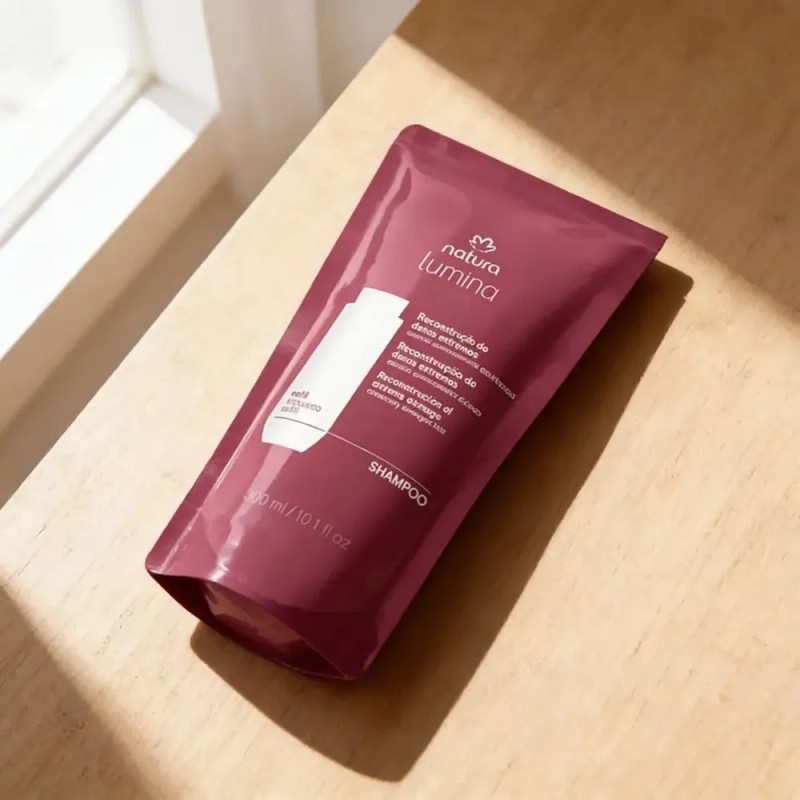 Repuesto De Shampoo Reconstrucción De Daños Extremos Natura Lumina De