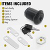 EATAKWARD 3/4 inch RV Drawer Cam Lock, Single Key, 3Lock
