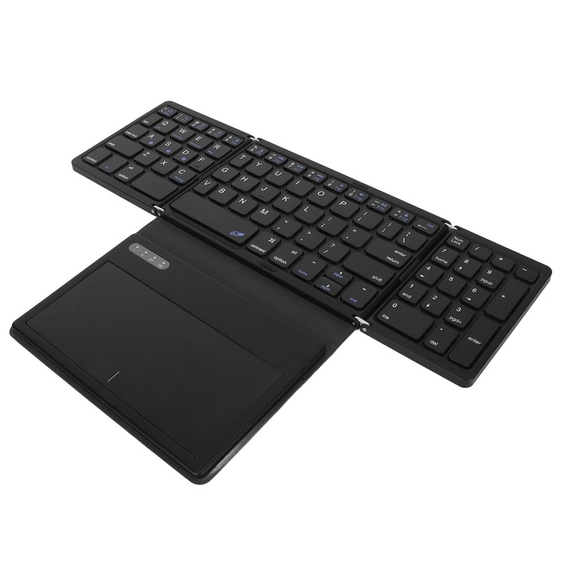 Foldable Bluetooth Keyboard Low Latency Bluetooth 5.1 Full Size Keyboard