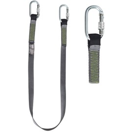 MSA Fall Protection Restraint Lanyard webbing 1,5m fixed length Steel screwgate carabiners EN 354