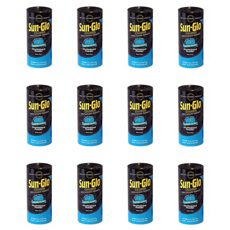 Sun-Glo #1 Speed Shuffleboard Powder Wax - 12 Pack