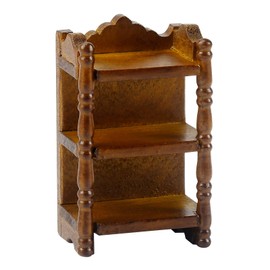 Miniatur Nachttisch 3 Etagen 1/12 Puppenhaus Möbel Puppenhaus Zubehör Mini Bücherregal Wichtel Regal Miniatur Möbel Puppenhaus Holz Deko